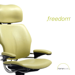 Brochure Humanscale Freedom Saddle Seat