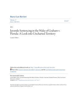 Juvenile Sentencing in the Wake of Graham v. Florida: A Look into