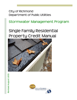 SW credit manual - City of Richmond
