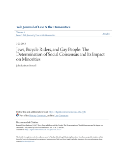 Jews, Bicycle Riders, and Gay People