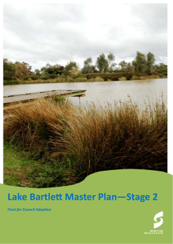 Lake Bartlett Master Plan - Greater Shepparton City Council