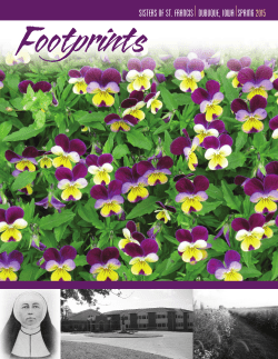 SiSterS of St. franciS Dubuque, iowa Spring 2015