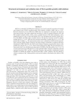 Structural environment and oxidation state of Mn in goethite