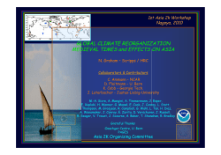 GLOBAL CLIMATE REORGANIZATION MEDIEVAL TIMES and