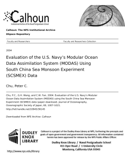 (MODAS) Using South China Sea Monsoon Experiment