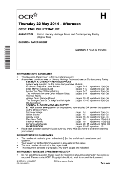 Unit 04 - Literary heritage prose and contemporary poetry