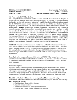 JROTC &ndash; Air Force COURSE TITLE