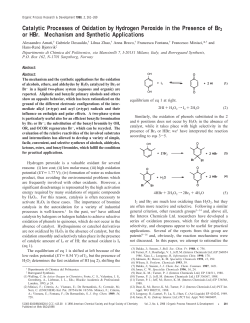 Catalytic Processes of Oxidation by Hydrogen Peroxide