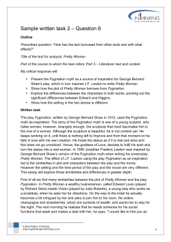 Sample written task 2 – Question 6
