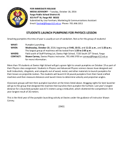 students launch pumpkins for physics lesson