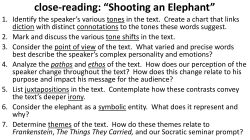 close-reading: &ldquo;Shooting an Elephant&rdquo;