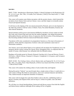 RSCP. 72100 - Introduction to Renaissance Studies: Cultural