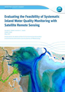 Evaluating the Feasibility of Systematic Inland Water Quality