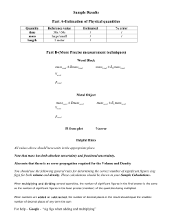 Measurement Experiment