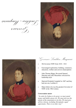 The Governor Macquarie Dinner Party