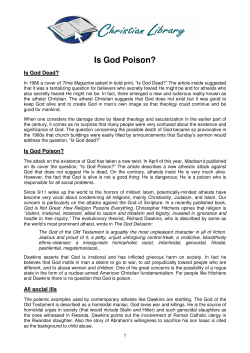 Is God Poison? - Christian Library
