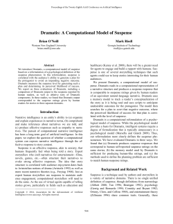 Dramatis: A Computational Model of Suspense