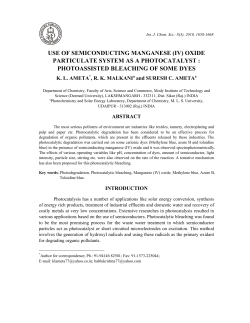 use of semiconducting manganese (iv) oxide particulate system as a
