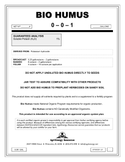 bio humus - AgriEnergy Resources