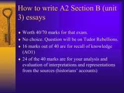 How to write Unit 3 Section B essays