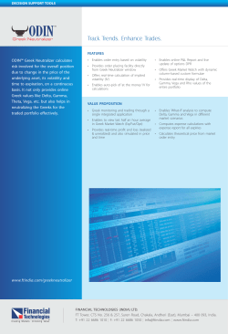 Product Datasheet - Financial Technologies