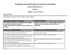 Cooperation and Conflict Between Americans and Settlers