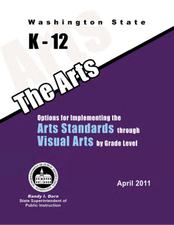 Art Standards for Visual Arts - Lake Washington School District