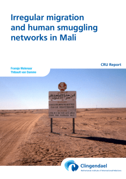 Irregular migration and human smuggling networks in Mali