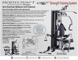GLX Exercise Stations and Features