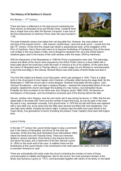 The History of St Swithun`s Church
