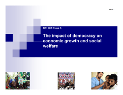 The impact of democracy on economic growth