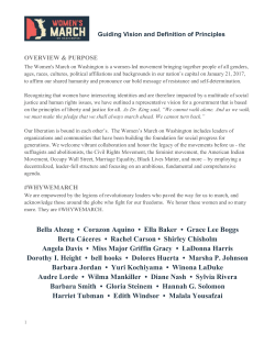 Guiding Vision and Definition of Principles