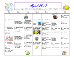 this months calendar