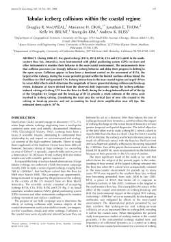 Tabular iceberg collisions within the coastal regime