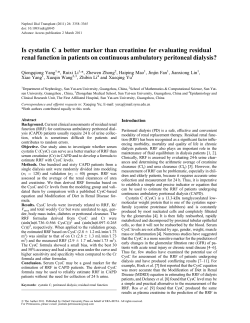 Is cystatin C a better marker than creatinine for
