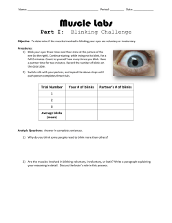 Lab &ndash; Voluntary or Involuntary Muscle Action