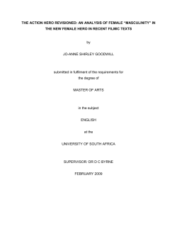 THE ACTION HERO REVISIONED - Unisa Institutional Repository