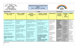 National Curriculum Assessment Grid Maths Year 4 &ndash; Expected = 24