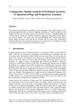 Comparative Spatial Analysis of Positional Accuracy of