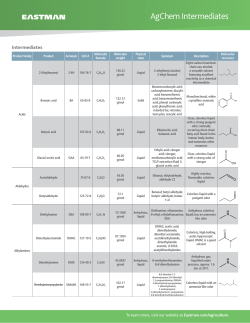 Intermediates - Eastman Chemical
