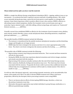 EMDR Informed Consent Form Please initial each box after you