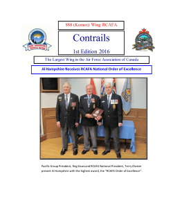 Contrails - 888 Wing RCAFA