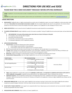 CropBioLife Concentrate directions for use