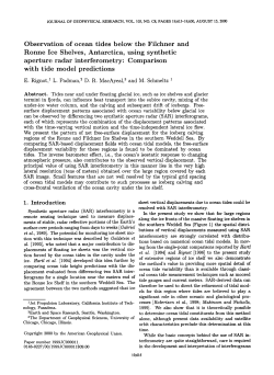 Observation of ocean tides below the Filchner and Ronne Ice