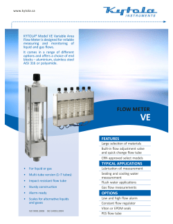 Model VE - Kytola Instruments