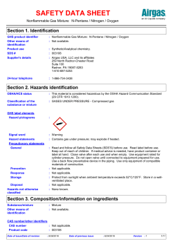 safety data sheet