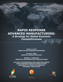 Rapid Response Manufacturing 1