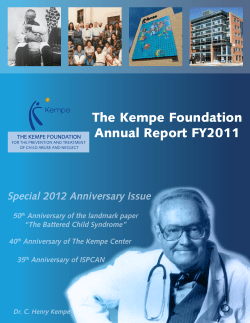 The Kempe Foundation Annual Report FY2011