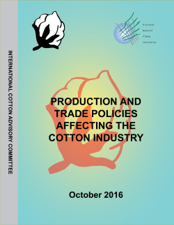 production and trade policies affecting the cotton industry