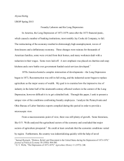 Alyssa Hertig UROP Spring 2013 Foundry Laborers and the Long